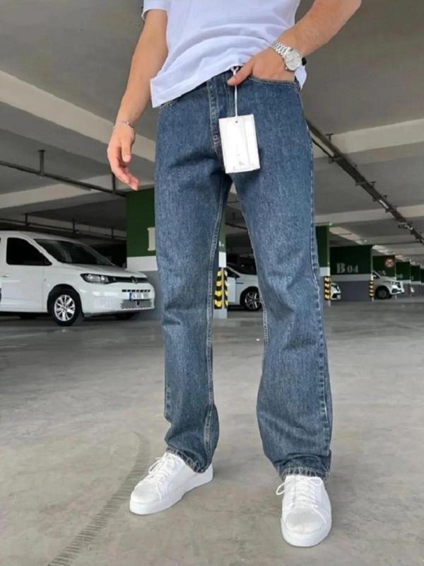 Pause Denim Mavi Baggy Jean Pantolon-7179 - Image 1