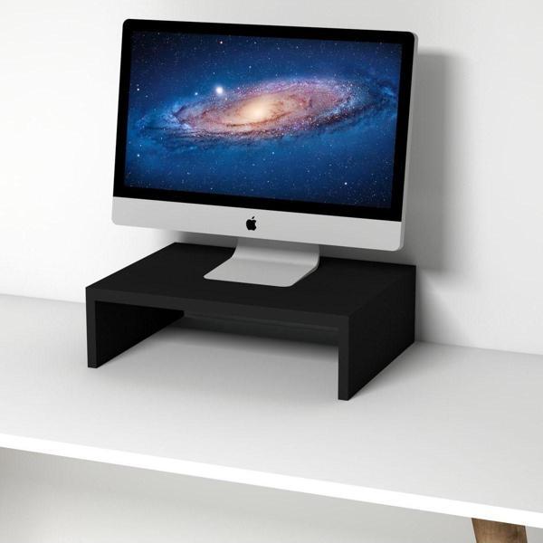 Emkawood Marry40 Siyah Monitör Yükseltici Laptop Standı - Image 1
