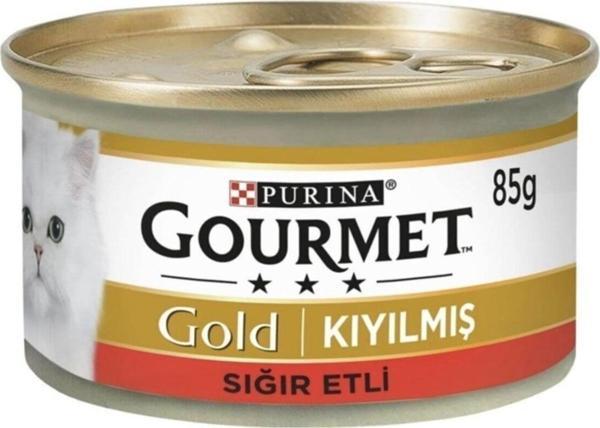 Proplan Gourmet Gold Kıyılmış Sığır Etli Kedi Konservesi 85grx24 Adet - Image 1