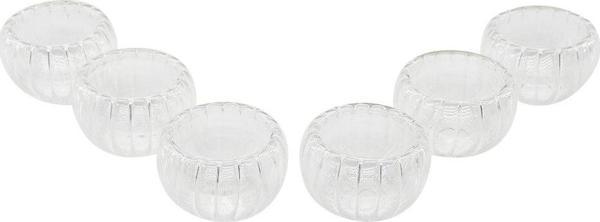 6 PCS   ÇİZGİLİ CAM  ÇİFT CİDARLI LOKUMLUK - SOSLUK  50 ML-Findit - Image 1