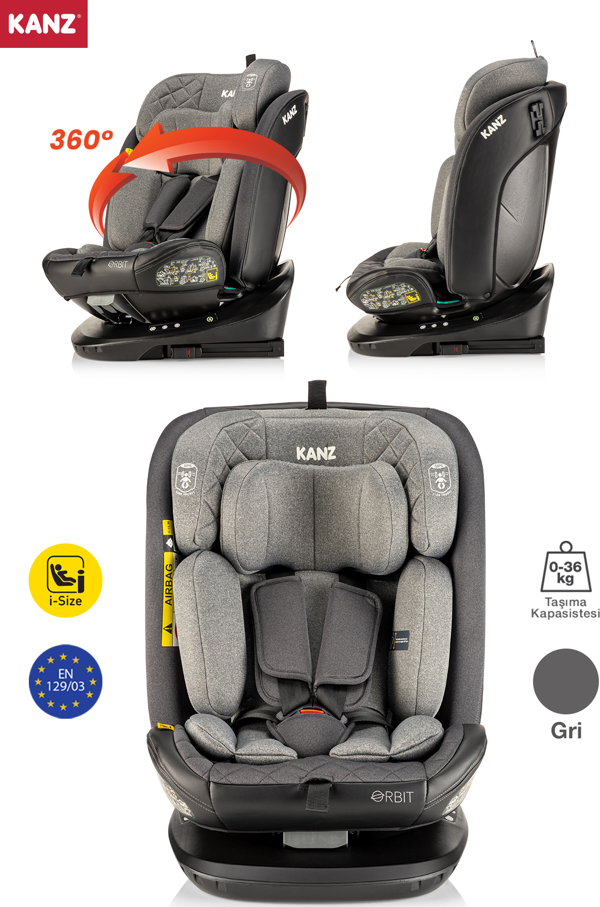 Kanz Orbit I-Size Gri 0-36 kg Oto Koltuğu - Image 1