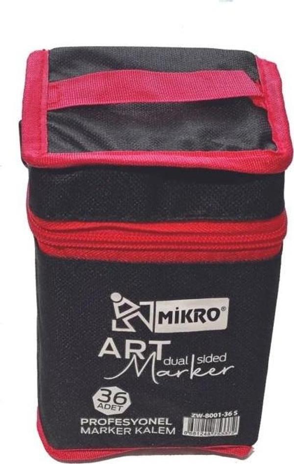 Mikro Çift Uçlu Fosforlu Kalem Art Marker 36 Renk - Image 1