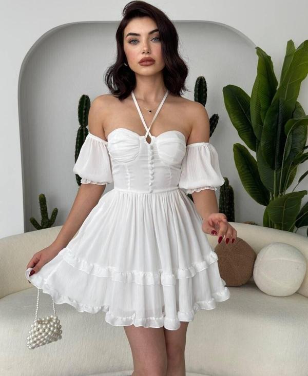 Vingo Mini Elbise - Image 1