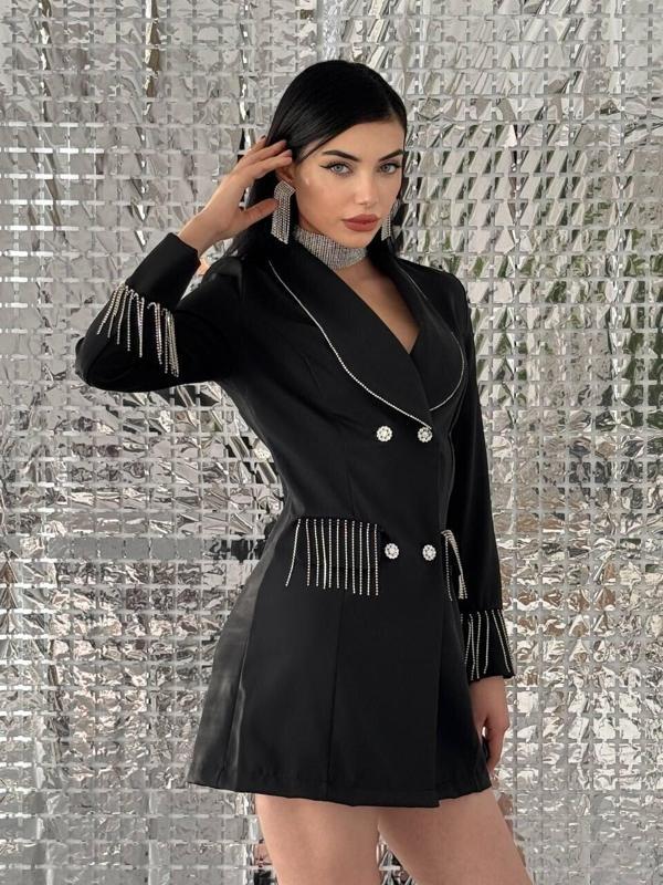 Taşlı Ceket Elbise - Image 1