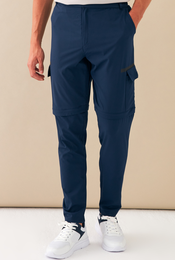 Escetic Royal Erkek Slimfit Kalıp Yazlık Esnek Spor Likra Kumaş Şort Olabilen Spor Eşofman Altı S0000 - Image 1