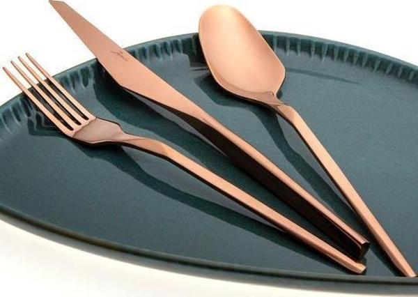 5100 Quartz Titanyum Bronz 12 Kişilik 84 Parça Çatal Kaşık Bıçak Seti 500.01.01.6705 - Image 1