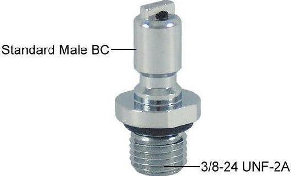 KRAKEN BC Adaptör AD26 Power Standart, Inflator hortumu için kolay bağlantı adaptörü 3/8'' Dişi - Image 1