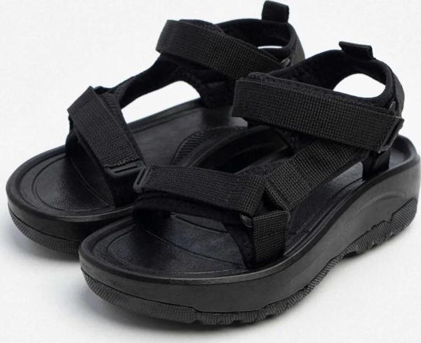 Kadın Sandalet N-Step Turuncu Mavi Pembe Cırtlı Kalın Taban Plaj Yürüyüş Outdoor Trekking 411 - Image 1