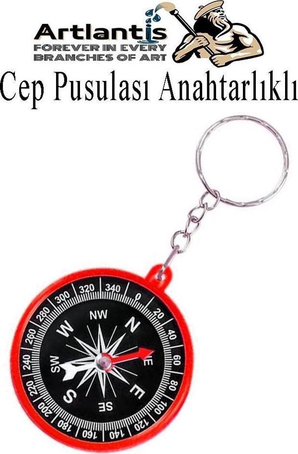 Pusula Anahtarlık Renkli 1 Adet Küçük Pusula Okul Deney Gezi Cep Pusulası Manyetik Pusula Plastik Öğrenci - Image 1