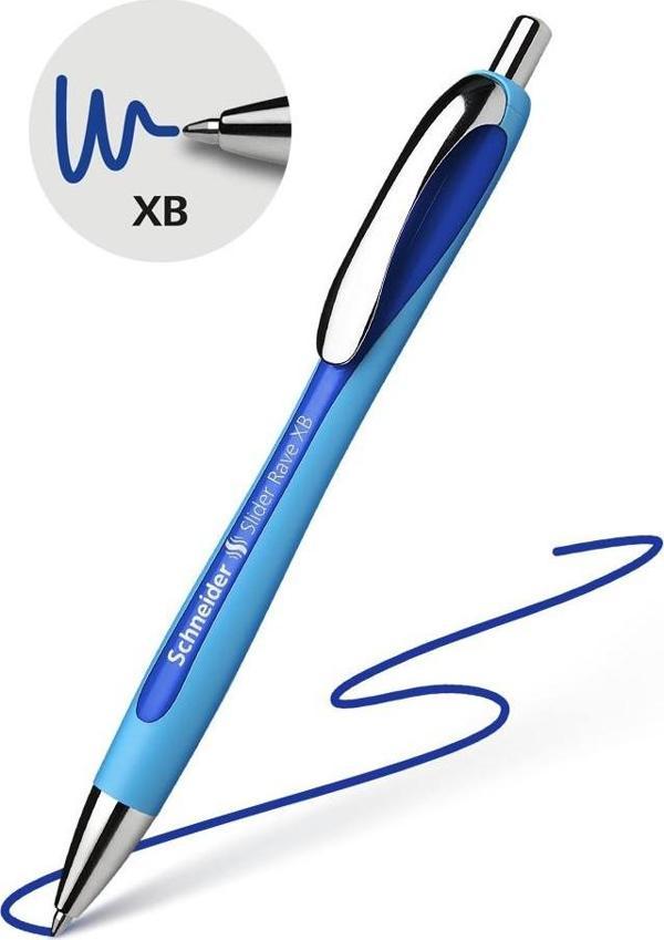 Tükenmez Kalem Slider Rave Slider Xb 1 Adet Basmalı Tükenmez Kalem Schneider Slider Rave Slider Xb Büro Ofis Okul - Image 1