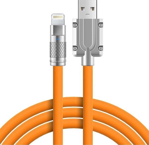 Teknoexpress 180 Derece Dönen Yüksek Dayanıklı Ultra Hızlı Şarj Kablosu Usb To İphone Lightning - 1 Metre - Image 1