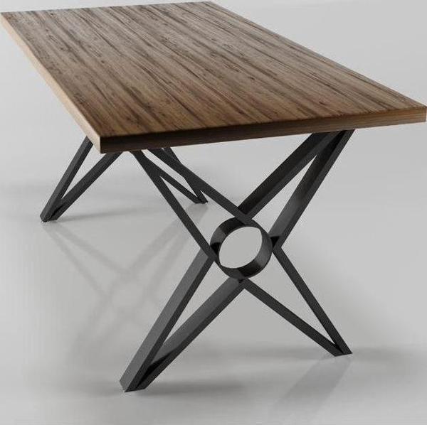 Doffo Yıldız Model Metal Ayak Seti Siyah Metal Masa Ayağı - Image 1