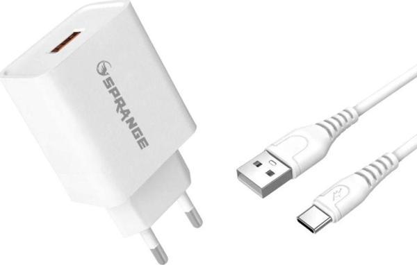 Sprange Vıa F30 Plus 22 Watt T-40 Hızlı Sarj Baslık+ Kablo - Image 1