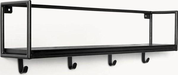 Doffo Mango Metal Saclı Askılı Duvar Rafı - Image 1