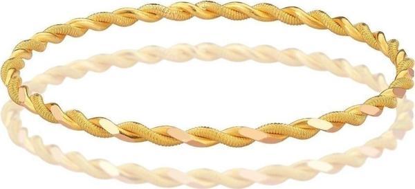 Tuğrul Kuyumculuk 10 Gr (Gram) 22 Ayar Işçiliksiz Paftalı Burma Bilezik - Image 1