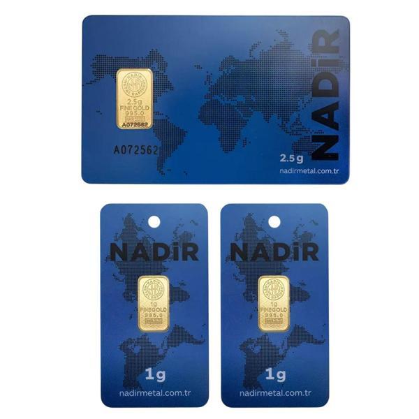 Tuğrul Kuyumculuk 4,5 Gram (2,5+2) Külçe Gram Altın IAR 24 Ayar  - Image 1