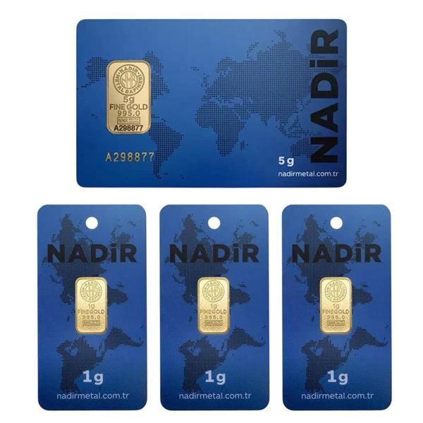 Tuğrul Kuyumculuk 8 Gram (5+3) Külçe Gram Altın Iar 24 Ayar  - Image 1