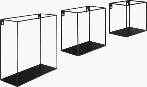 Doffo Nil Metal Saclı Duvar Rafı 3'Lü Set - Image 1