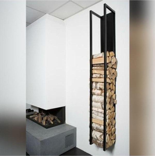 Doffo Rake Metal Saclı Duvar Askılı Şömine Odunluğu - Image 1