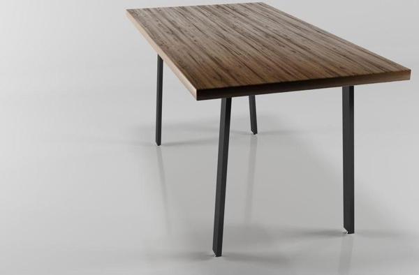 Doffo Ters U Model Metal Ayak Seti Siyah Metal Masa Ayağı - Image 1