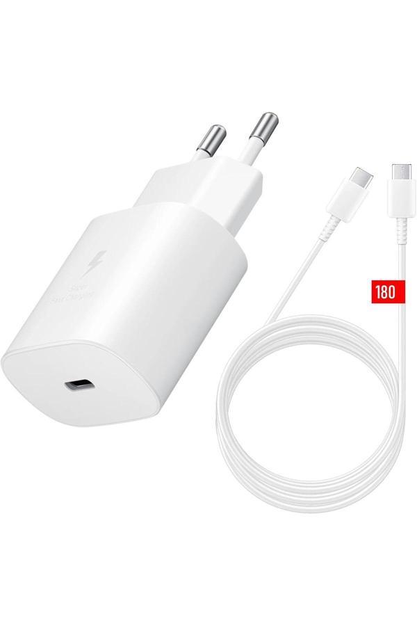 Sprange General Mobile Gm 22 Plus   Uyumlu     P-T18 25Watt Type-C Hızlı Şarj & Kablo Seti - Image 1