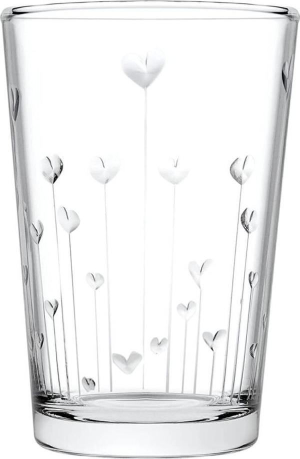 520142 Su Bardağı Heartbeat 6'lı - Image 1