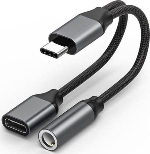 Ceyhan İletişim Realme Gt3 Uyumlu Type- C Dönüştürücü Kulaklık Şarj Dönüştürücü  Kablolu - Image 1