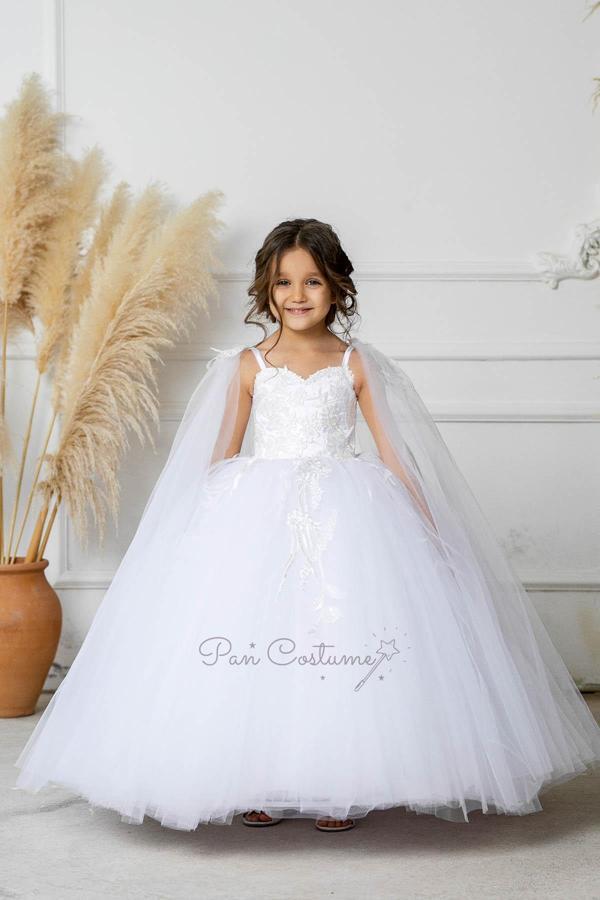 Kız Çocuk Abiye Helen Beyaz - Image 1
