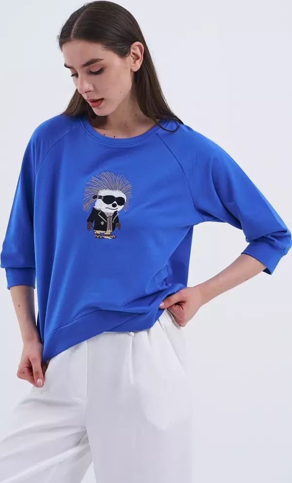 Trend Kadın Eğlenceli Ve Şık Sweatshirt - Image 1