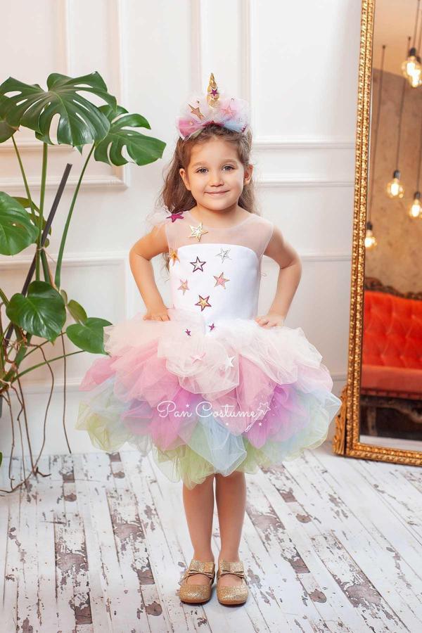 Unicorn Star Kız Çocuk Elbise - Image 1