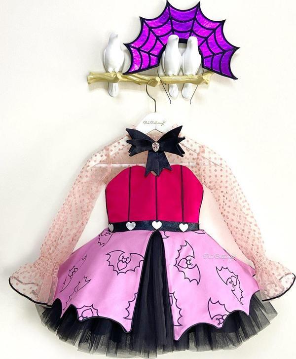 Draculaura Monster High Kız Çocuk Elbise Pembe - Image 1