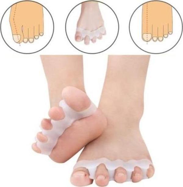5 PARMAK AYIRAN GEÇMELI MAKARA BEYAZ RENK - Image 1