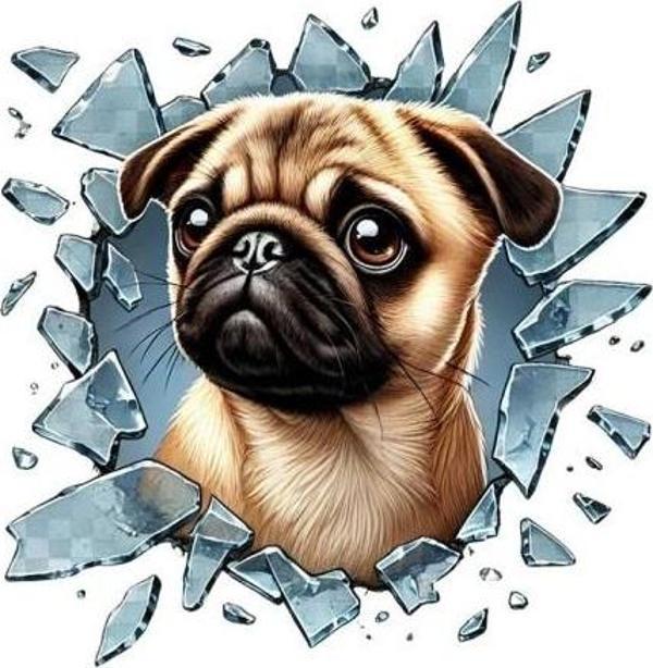 Fulcar French Bulldog Araç Stickerı - Image 1