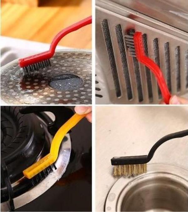 3 Parça Tel Fırça Detaylı Temizlik Seti - Image 1