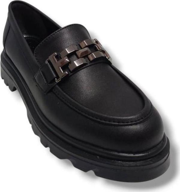 Fancy 801-25 Deri Loafer Tokalı Kadın Ayakkabı - Image 1