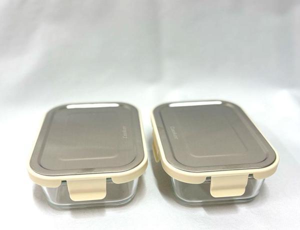 Cooker CKR3487 Cam Saklama Kabı 640 ml Krem 2 Adet - Image 1