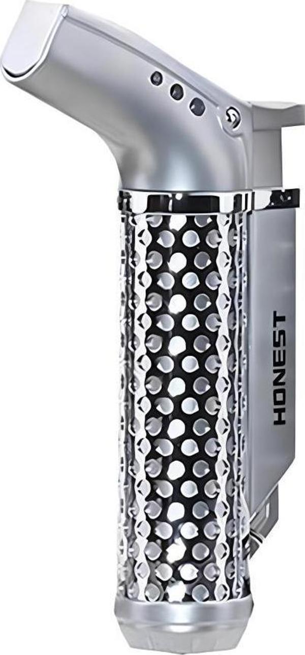 Honest Gümüş Tek Torch Pürmüz Puro Çakmağı - Image 1