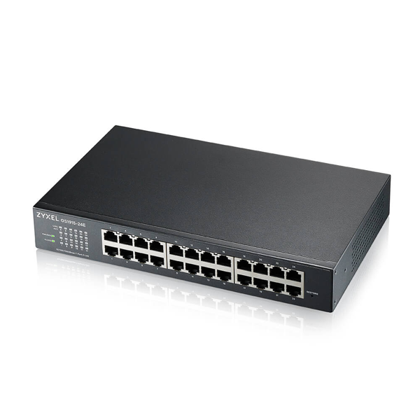 ZyXEL GS1915-24E, 24 Port, GigaBit, Yönetilebilir, Sessiz, Masaüstü Switch - Image 1