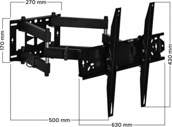 Next 65'' İle Uyumlu Hareketli Katlanabilir Duvar Askı Aparatı- Kaliteli - Image 1