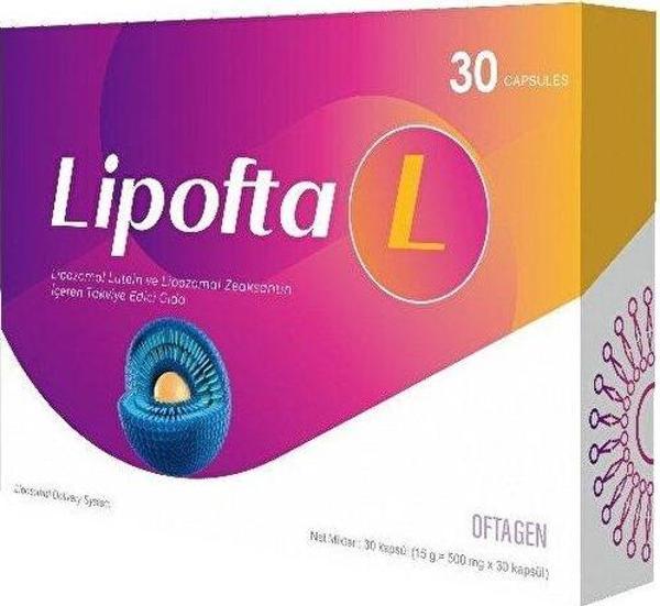 Lıpofta L 30 Kapsül Lipozomal Lutein Ve Lipozomal Zeaksantin İçeren Takviye Edici Gıda - Image 1