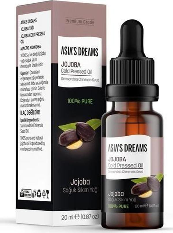 Asia's Dreams Jojoba Soğuk Sıkım Yağ 20 Ml - Image 1