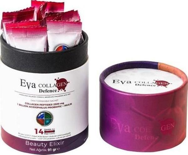 Eva Collagen - Hidrolize Hyaluronic Acid  - 14 Günlük Kullanım - Böğürtlen Aromalı - Image 1
