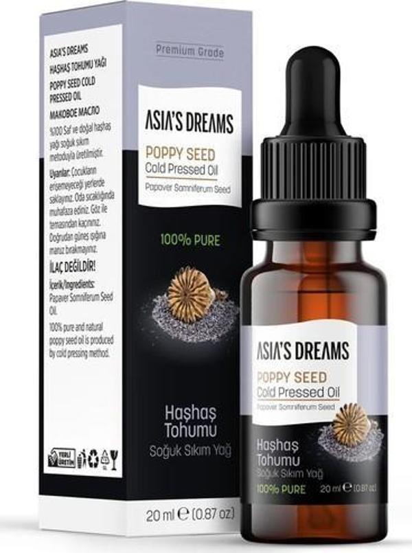 Asia's Dreams Haşhaş Tohumu Soğuk Sıkım Yağ 20 Ml - Image 1