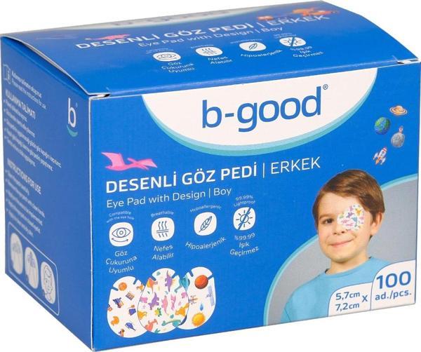 B-good Göz Pedi Nwn Desenli Erkek 5,7x7,2 100'lü - Image 1