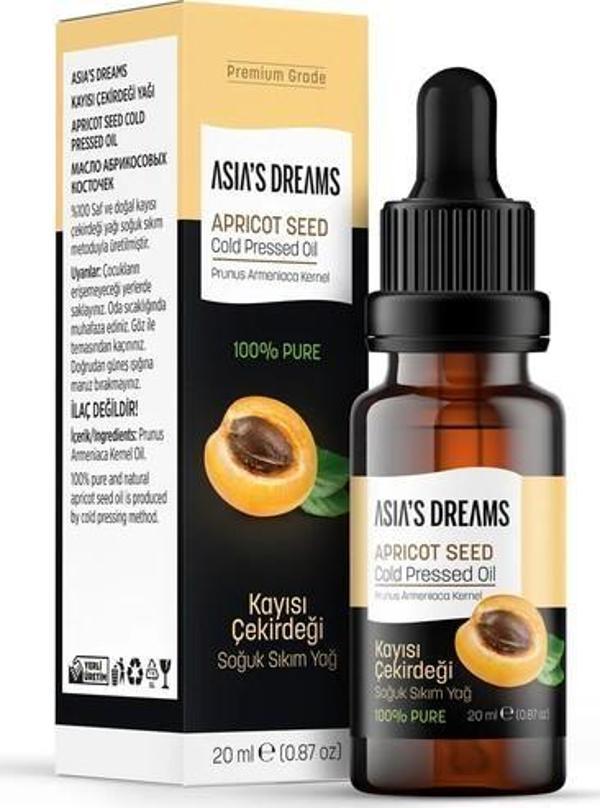 Asia's Dreams Kayısı Çekirdeği Soğuk Sıkım Yağ 20 Ml - Image 1