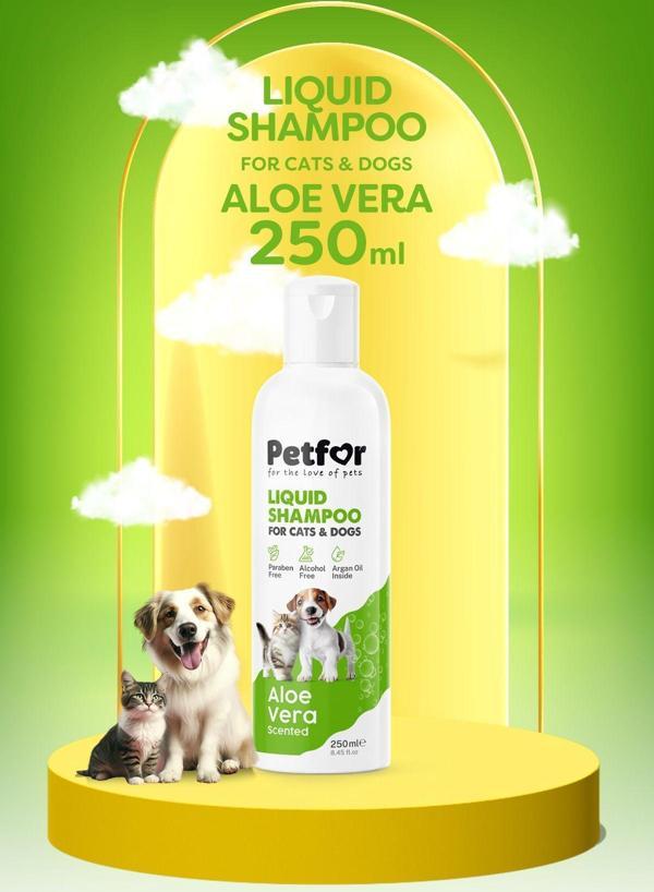 Petfor Kedi Ve Köpekler İçin Aloe Veralı Şampuan 250 Ml - Image 1