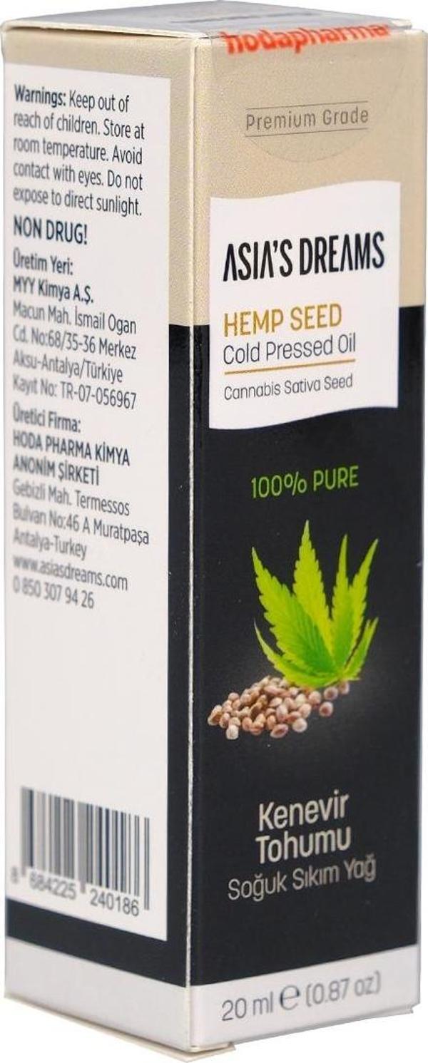 Asia's Dreams Kenevir Tohumu Yağı 20 Ml - Image 1