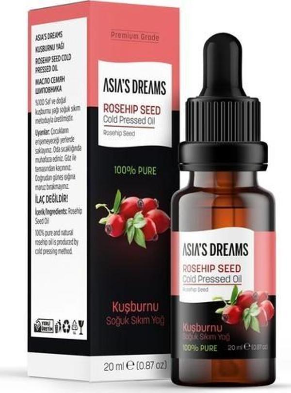 Asia's Dreams Kuşburunu Soğuk Sıkım Yağ 20 Ml - Image 1