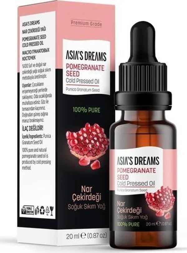 Asia's Dreams Nar Çekirdeği Soğuk Sıkım Yağ 20 Ml - Image 1
