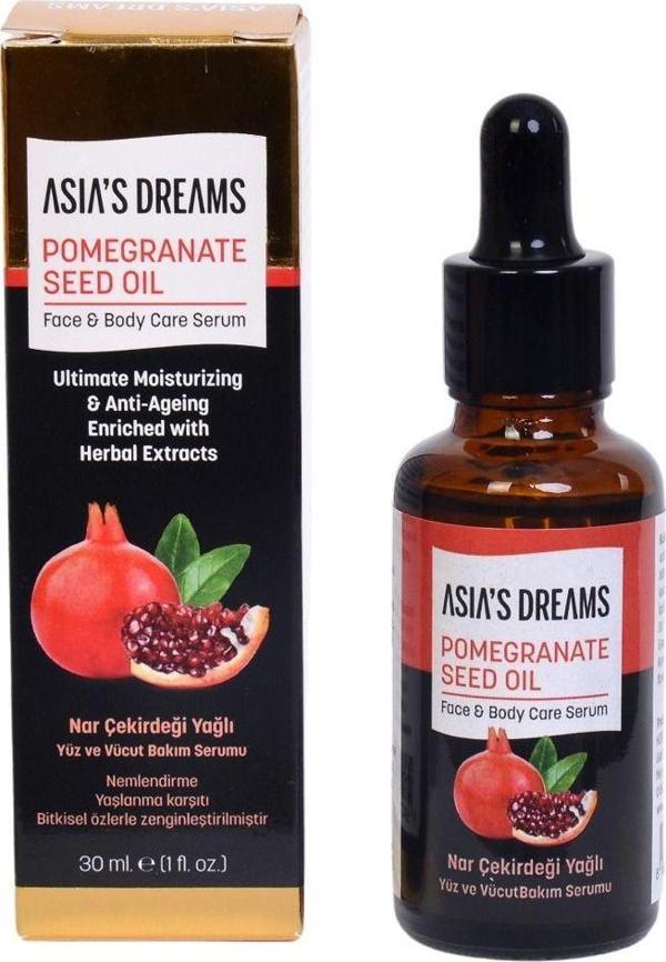 Asia's Dreams Nar Çekirdeği Yağlı Yüz Ve Vücut Bakım Serumu 30 Ml - Image 1